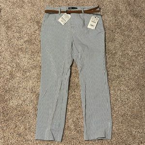 Zara work pants with belt